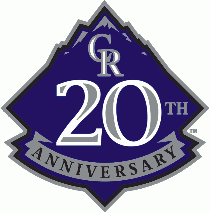 Colorado Rockies 2013 Anniversary Logo vinyl decal